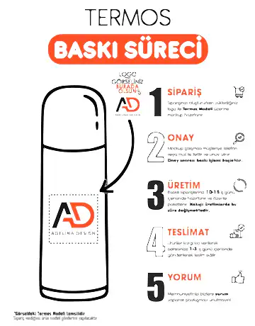 5335 Çelik Termos / 400 ML - Detay Görünüm | promosyon