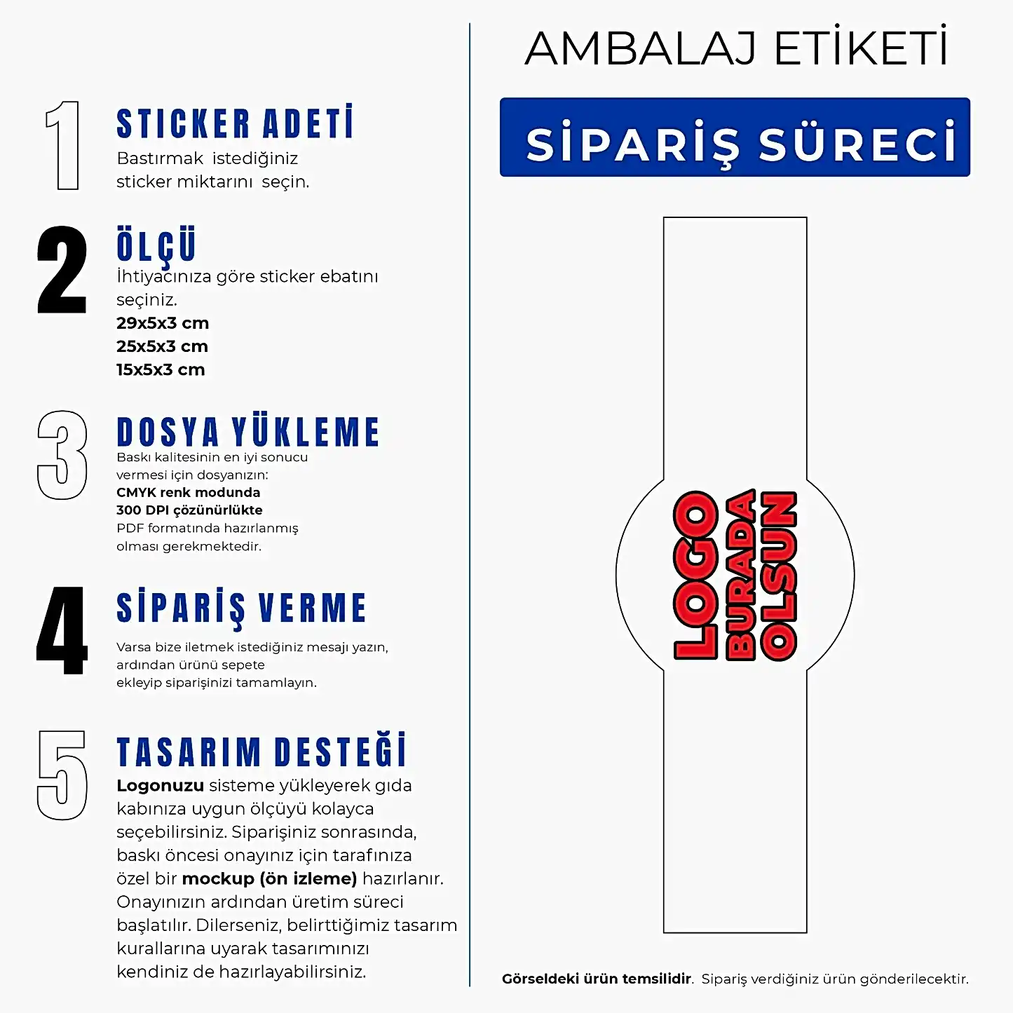 Gıda Ambalaj Etiketi | Özel Kesim & Logo Baskılı sticker