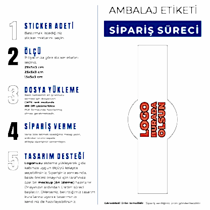 Gıda Ambalaj Etiketi | Özel Kesim & Logo Baskılı sticker