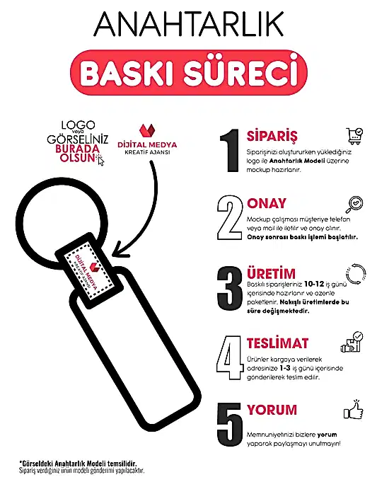 2412 Siyah Metal Suni Deri Anahtarlık Çift Taraflı - Detay Görünüm | promosyon
