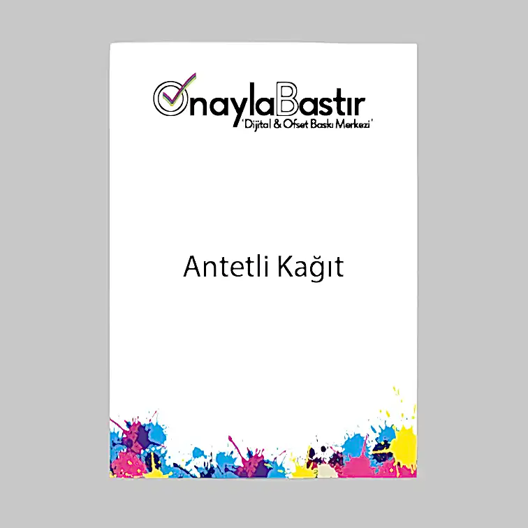 Antetli kağıt baskı, şirketinizi tanıtmak için şık ve etkili bir araçtır.