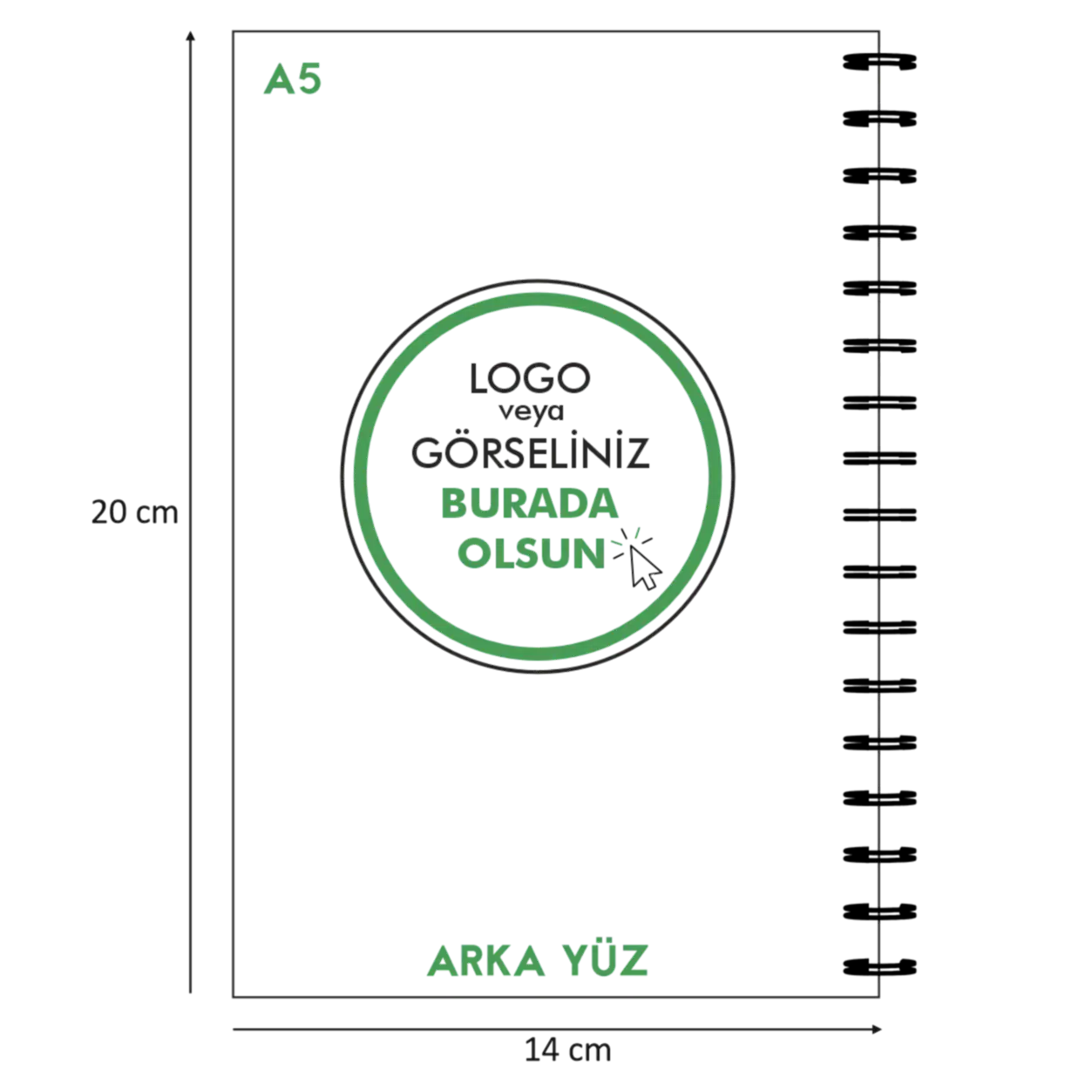 Az adetli kraft metal spiralli defter, özelleştirilebilir kapak tasarımı ile ofisler ve bireysel kullanım için ideal. Şık ve kullanışlı.