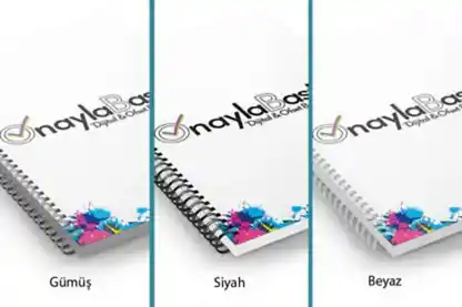 Az adetli kuşe metal spiralli defter, kurumsal tasarımla firmaların marka kimliğini yansıtır. Şık ve profesyonel bir defter seçeneği.