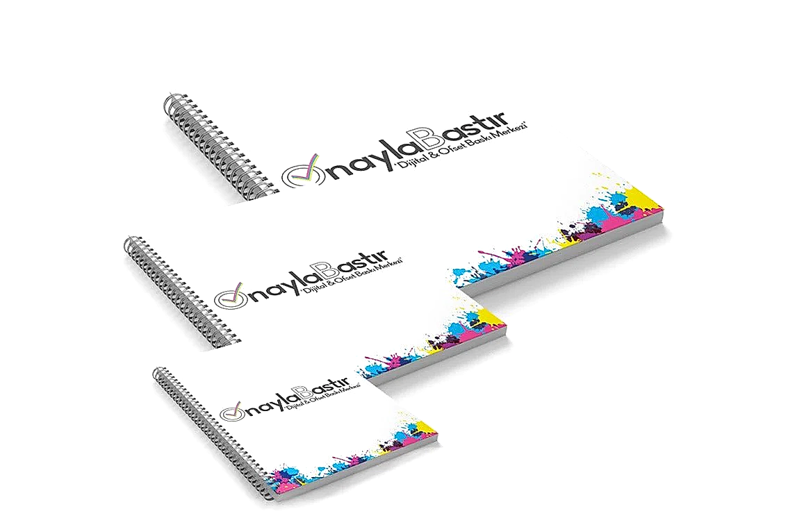 Az adetli kuşe metal spiralli defter, özel baskı seçenekleriyle firma logolu tasarım. Küçük işletmeler için şık ve profesyonel defter.

