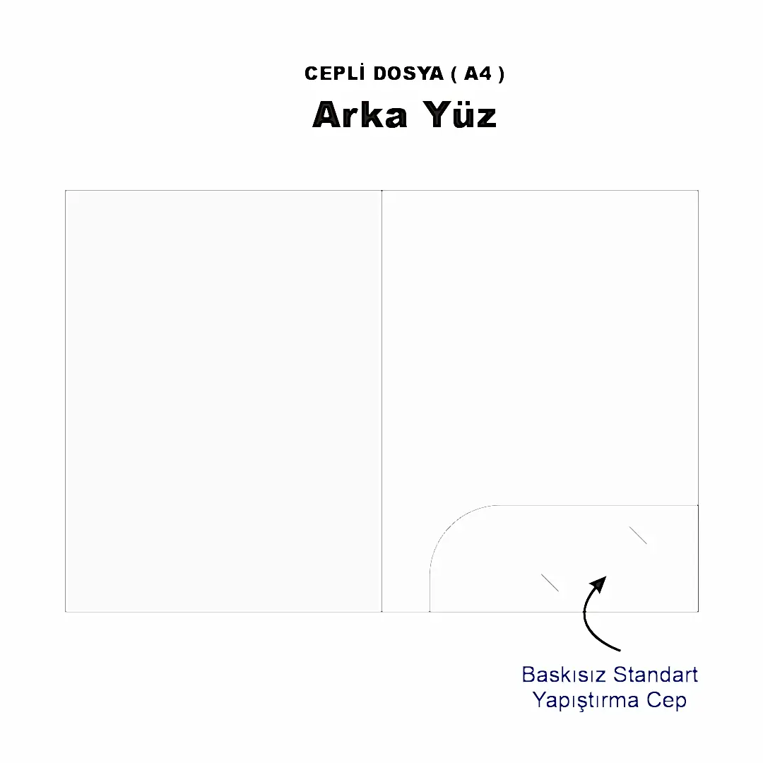 Cepli Dosya ( A4) – Logo Baskılı Karton Sunum Dosyası - Yakın Çekim | Onaylabastır