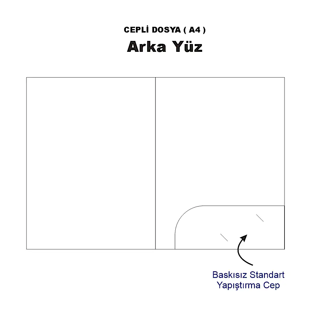 Cepli Dosya ( A4) – Logo Baskılı Karton Sunum Dosyası - Yakın Çekim | Onaylabastır