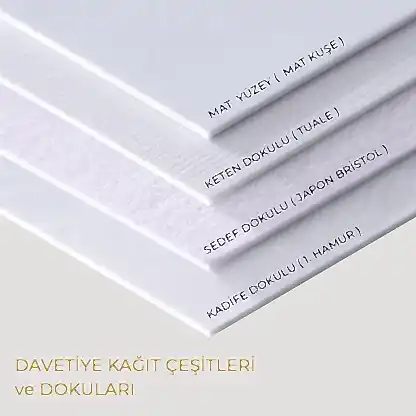Davetiye  -  Özel Tasarım Baskılı - Kullanım Örneği | onaylabastir
