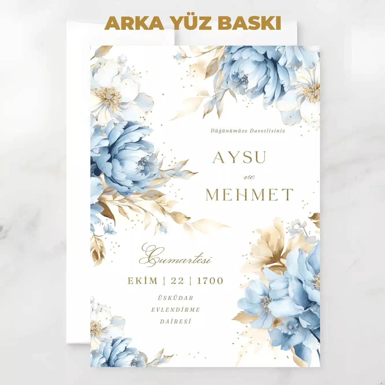 Davetiye - Özel Tasarım Baskılı - Görünüm 8 | onaylabastir