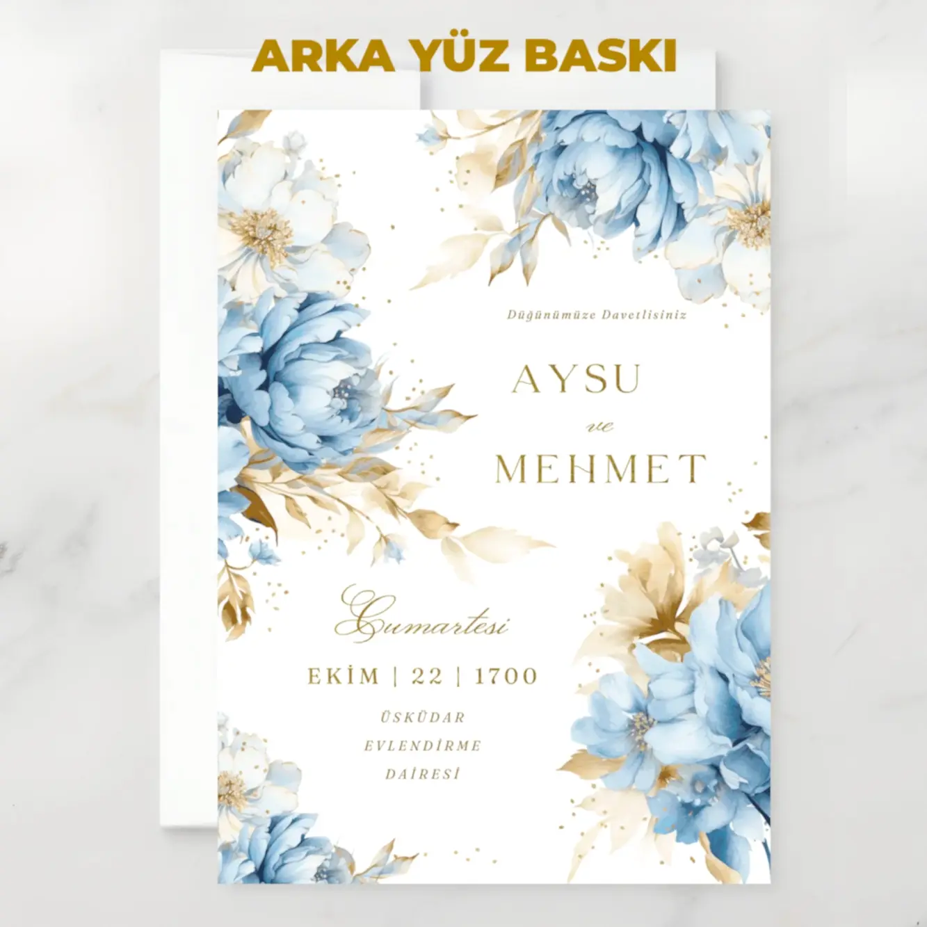 Davetiye  -  Özel Tasarım Baskılı - Görünüm 8 | onaylabastir