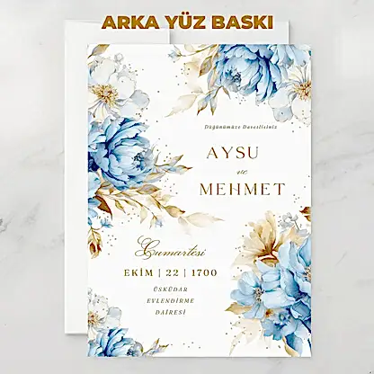 Davetiye  -  Özel Tasarım Baskılı - Görünüm 8 | onaylabastir