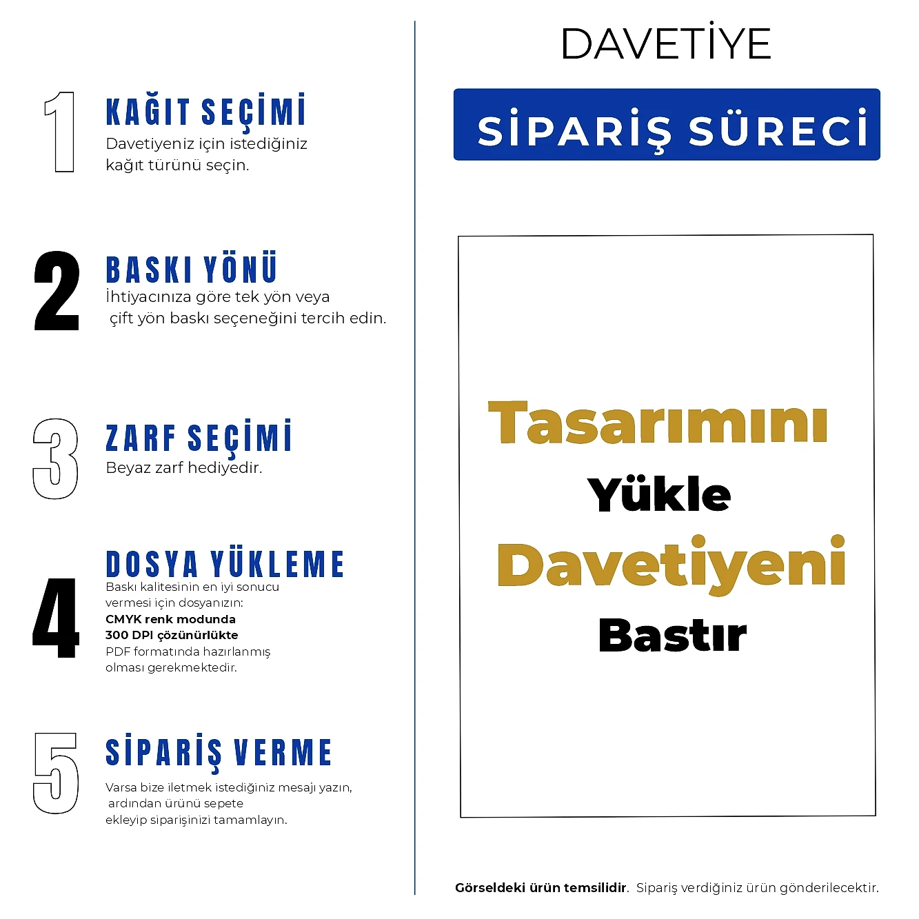 Davetiye  -  Özel Tasarım Baskılı - Görünüm 9 | onaylabastir