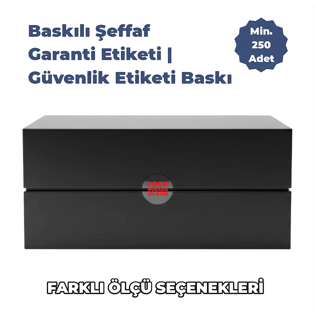 Baskılı Şeffaf Garanti Etiketi | Güvenlik Etiketi Baskı - Ürün Önizleme | onaylabastir