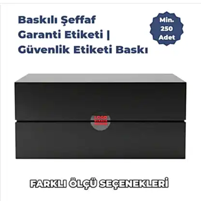 Baskılı Şeffaf Garanti Etiketi | Güvenlik Etiketi Baskı - Ürün Önizleme | onaylabastir