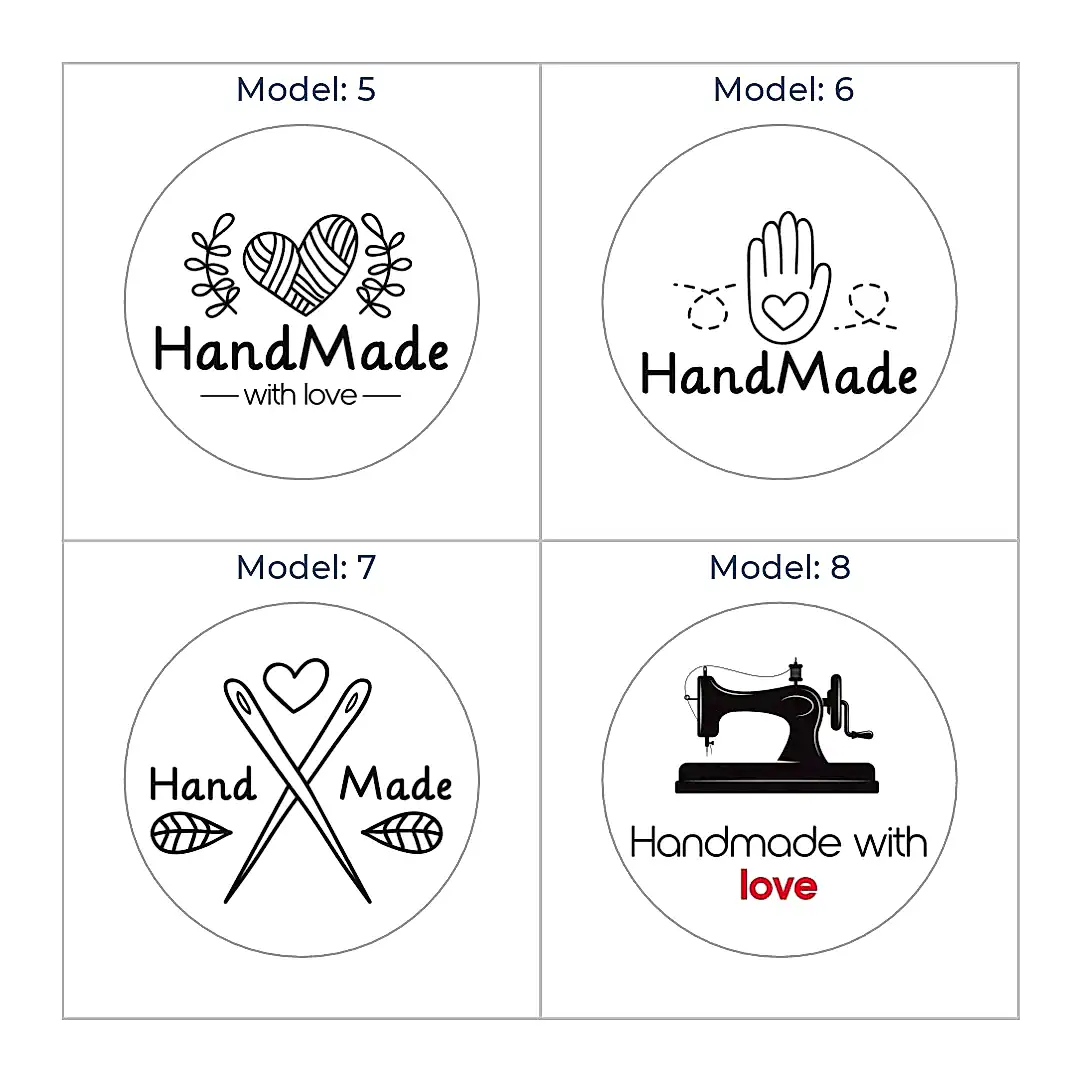 Hazır Model Hand Made Sticker & Etiket  | Yuvarlak · Kuşe Kağıt