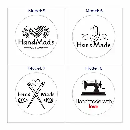 Hazır Model Hand Made Sticker & Etiket  | Yuvarlak · Kuşe Kağıt