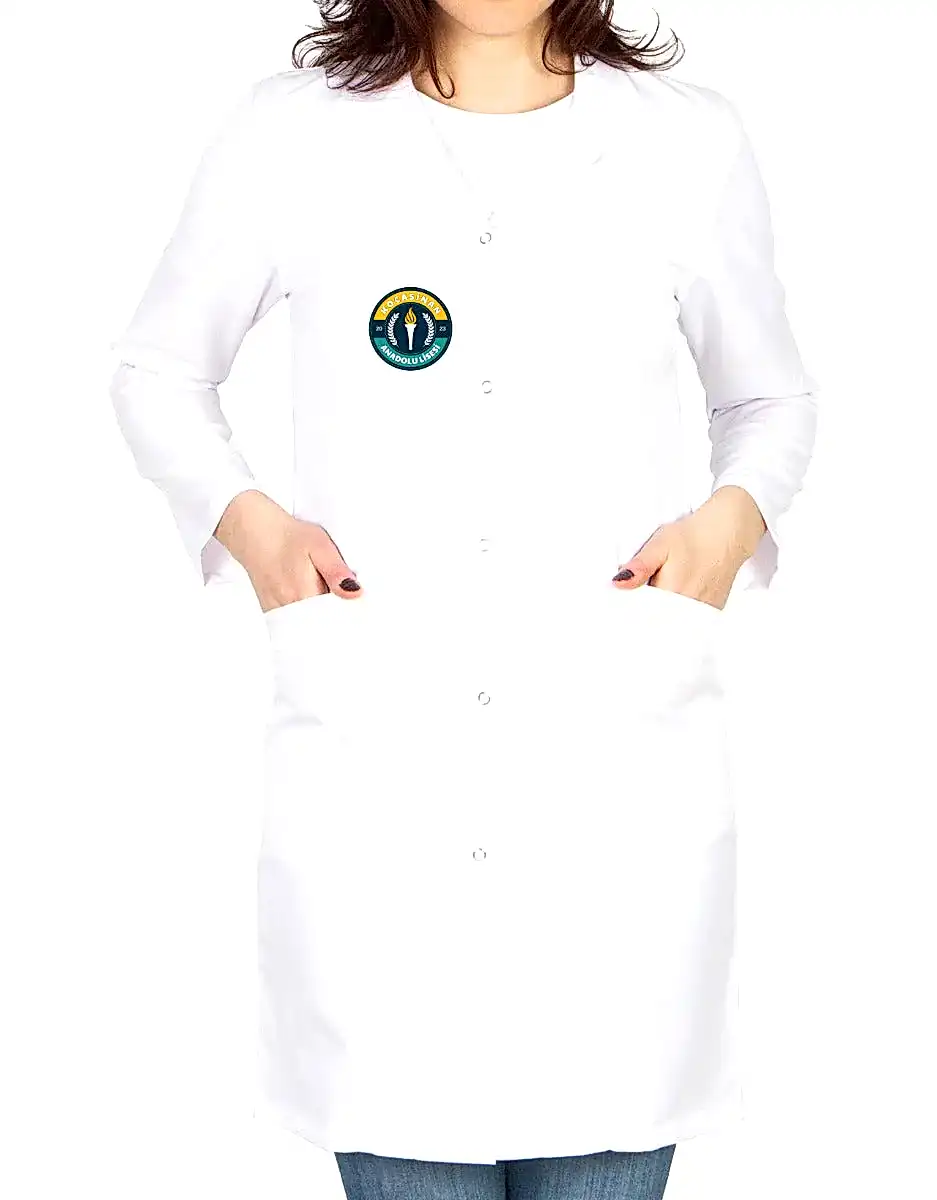 Baskılı Doktor - Laboratuvar Önlüğü Beyaz (Özelleştirilebilir) - Görünüm 7 | istetisort