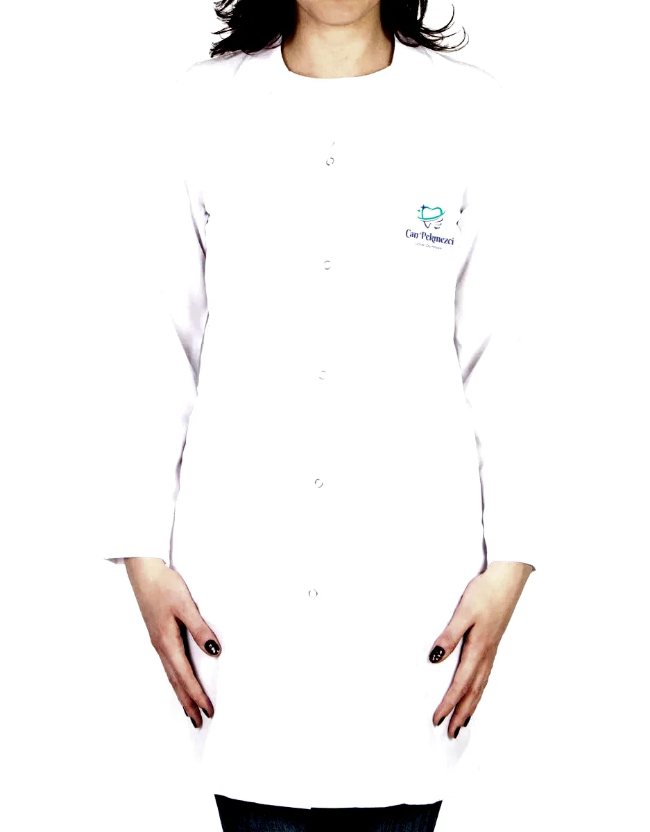 Baskılı Doktor - Laboratuvar Önlüğü Beyaz (Özelleştirilebilir) - Görünüm 9 | istetisort