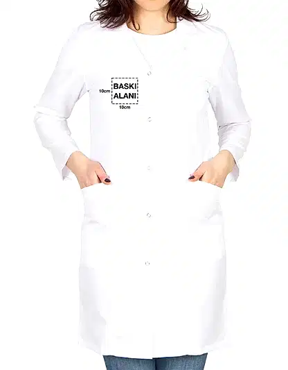 Baskılı Doktor - Laboratuvar Önlüğü Beyaz (Özelleştirilebilir) - Detay Görünüm | istetisort