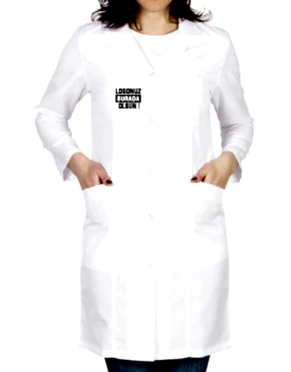 Baskılı Doktor - Laboratuvar Önlüğü Beyaz (Özelleştirilebilir) - Ürün Önizleme | istetisort