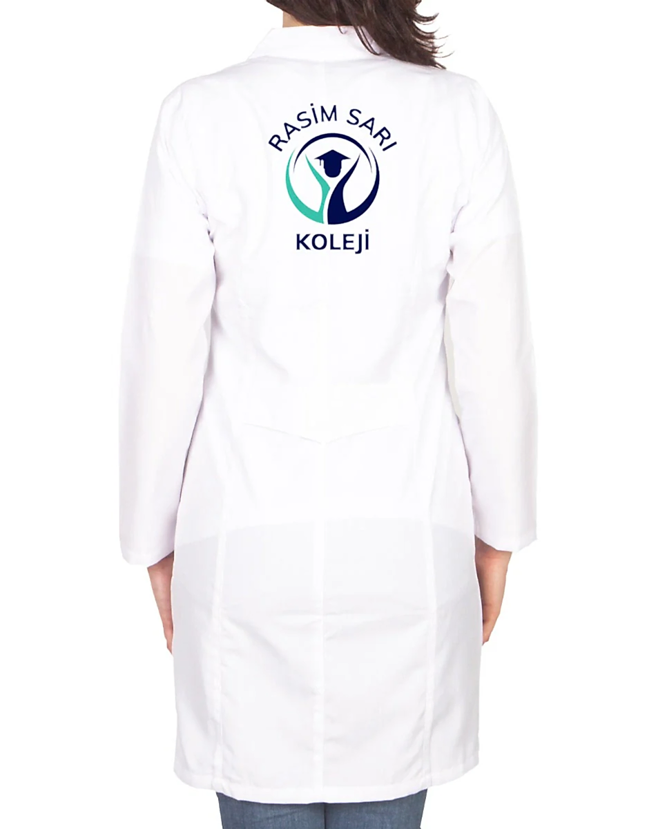 Baskılı Doktor - Laboratuvar Önlüğü Beyaz (Özelleştirilebilir) - Görünüm 8 | istetisort
