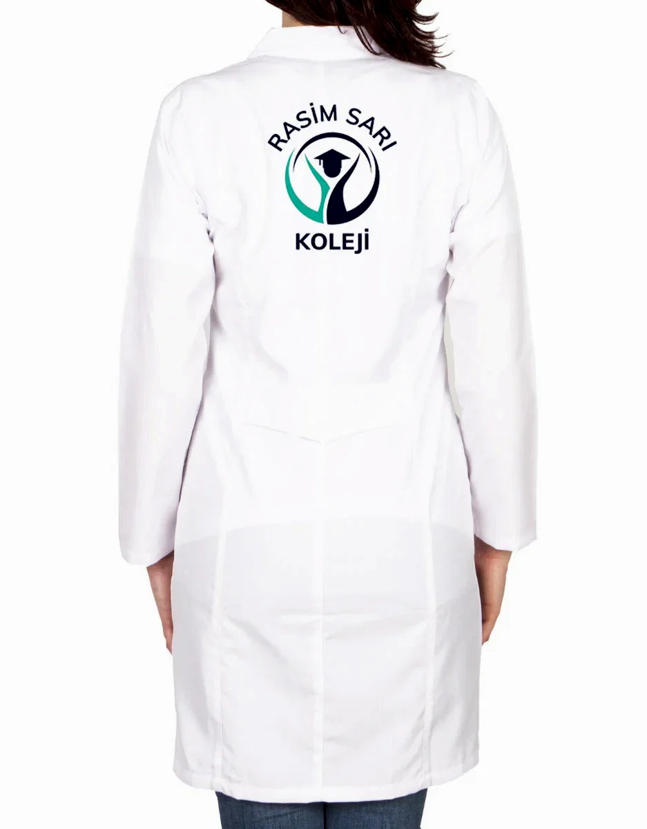 Baskılı Doktor - Laboratuvar Önlüğü Beyaz (Özelleştirilebilir) - Görünüm 8 | istetisort