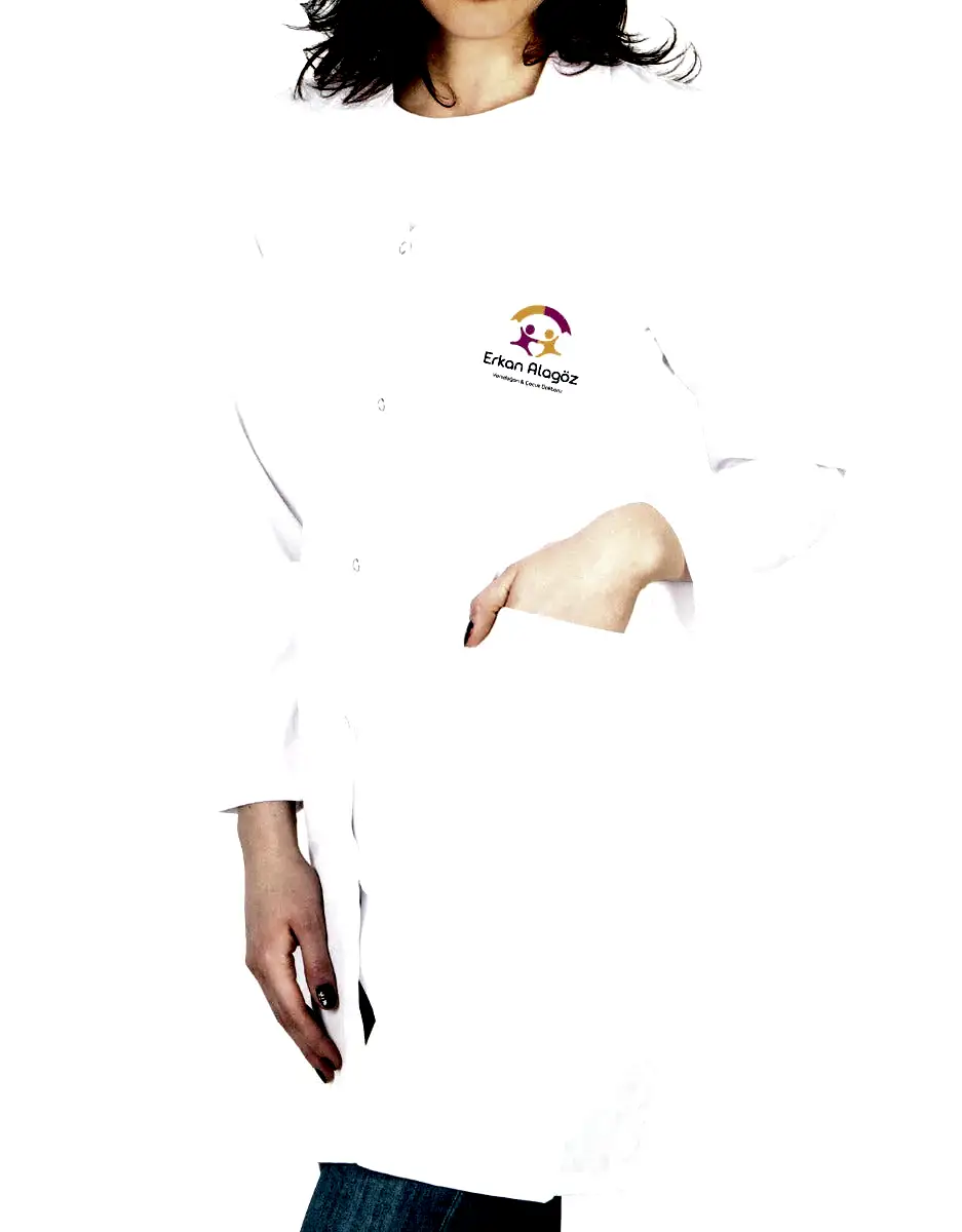 Baskılı Doktor - Laboratuvar Önlüğü Beyaz (Özelleştirilebilir) - Görünüm 6 | istetisort