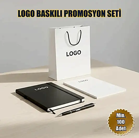 Yönetici Seti: Çanta, Kalem, Bloknot, Termo Deri Defter | Logo Baskılı