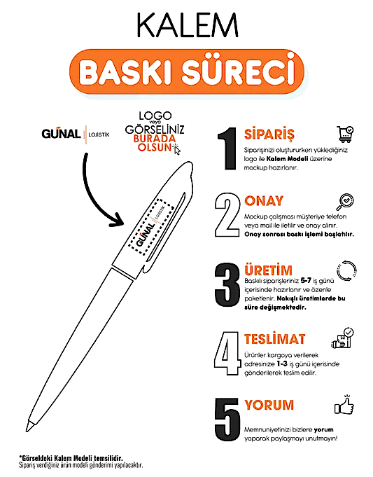 448 Plastik Tükenmez Kalem - Detay Görünüm | promosyon