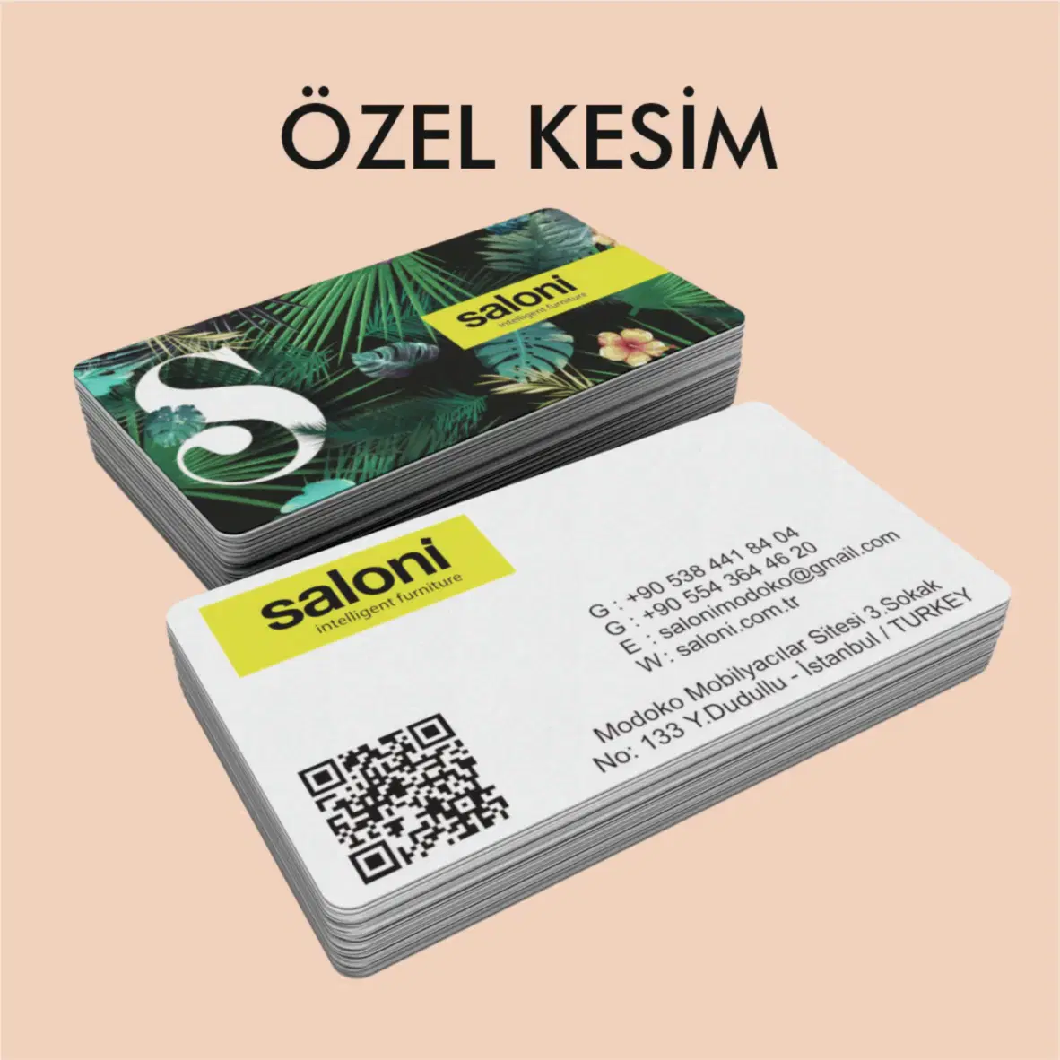 Sıvama Kartvizit | Kalın, Özel Kesim ve Laklı Kartvizit