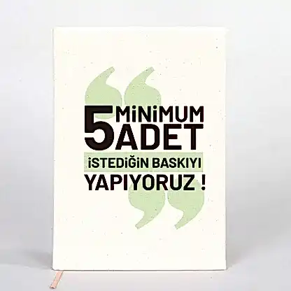 Kanvas Defter 14x20 cm (Özelleştirilebilir)