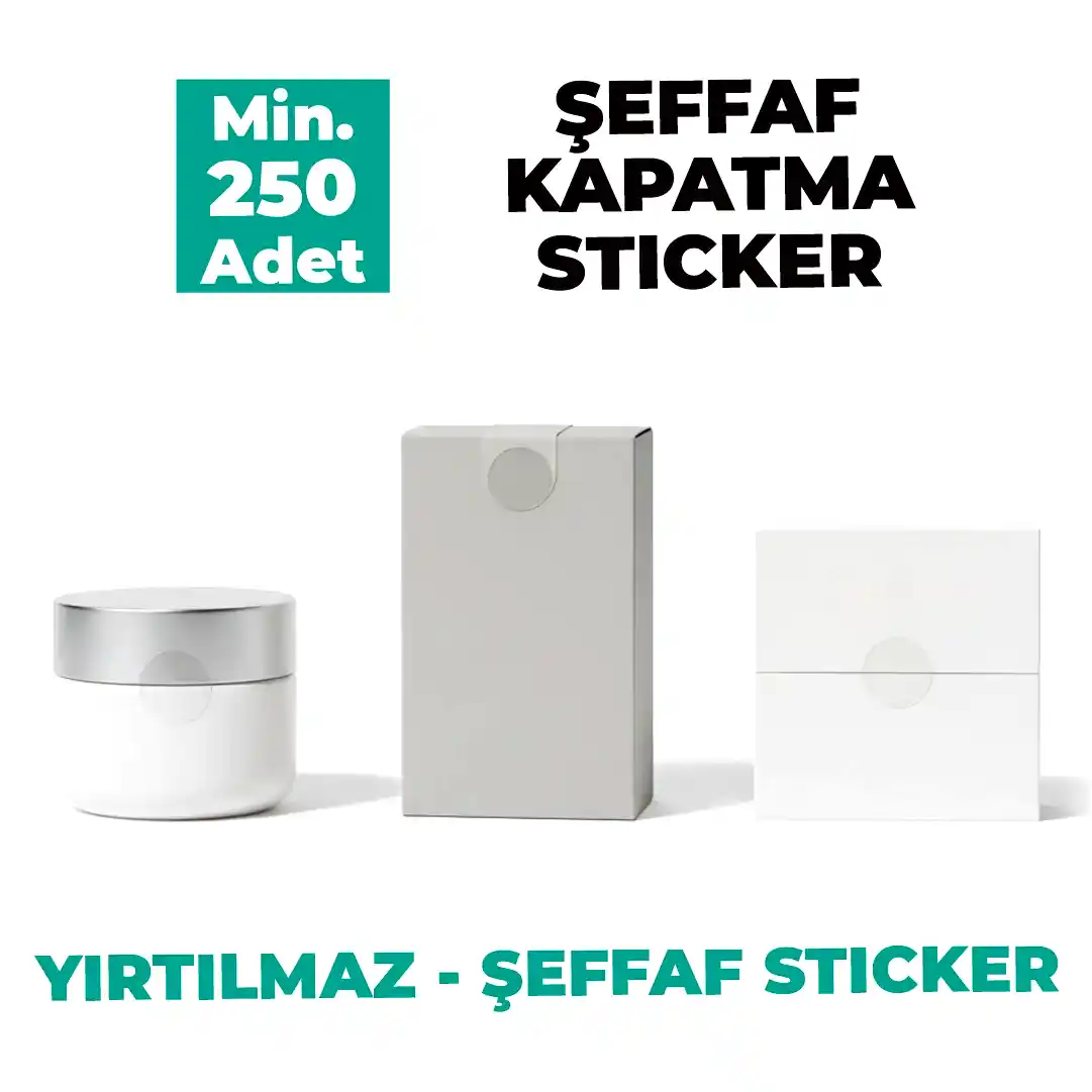 Şeffaf Baskısız Ürün Kapatma Etiketi Baskı | Şeffaf Sticker Baskı