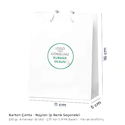 Karton Çanta - Dikey - 11x16x5cm