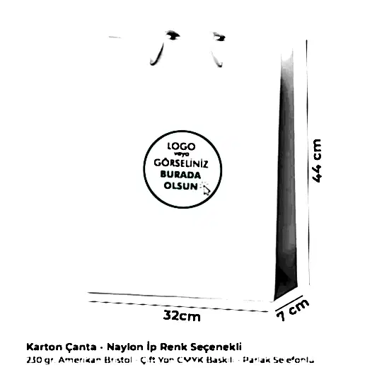 Karton Çanta - Dikey - 32x44x7 cm