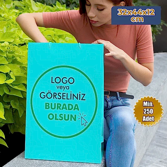 Karton Çanta - Dikey - 32x44x7 cm