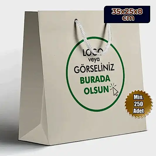 Karton Çanta - Yatay - 35x25x8 cm