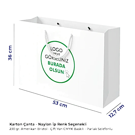 Karton Çanta - Yatay - 53x36x12.7cm