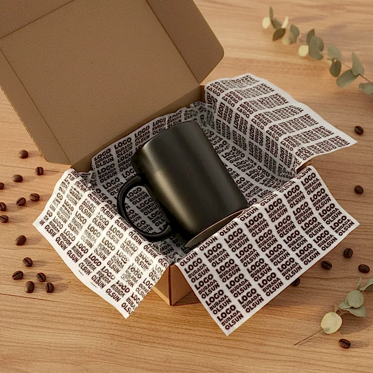 Baskılı Pelur Kağıt | Özel Logolu, Desenli Paketleme Kağıt - Kullanım Örneği | onaylabastir