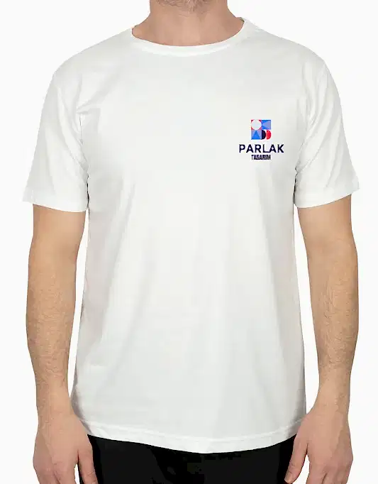Basic T-shirt Beyaz - Baskılı - Detay Görünüm | istetisort