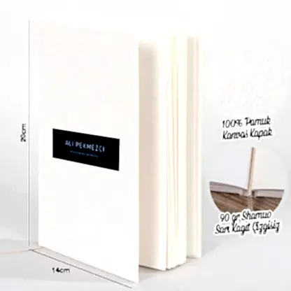 Kanvas Defter 14x20 cm (Özelleştirilebilir)