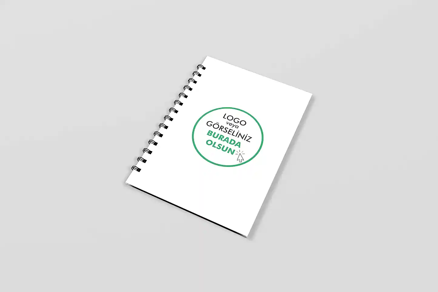 Kuşe Metal Spiralli Defter - Özel Baskılı