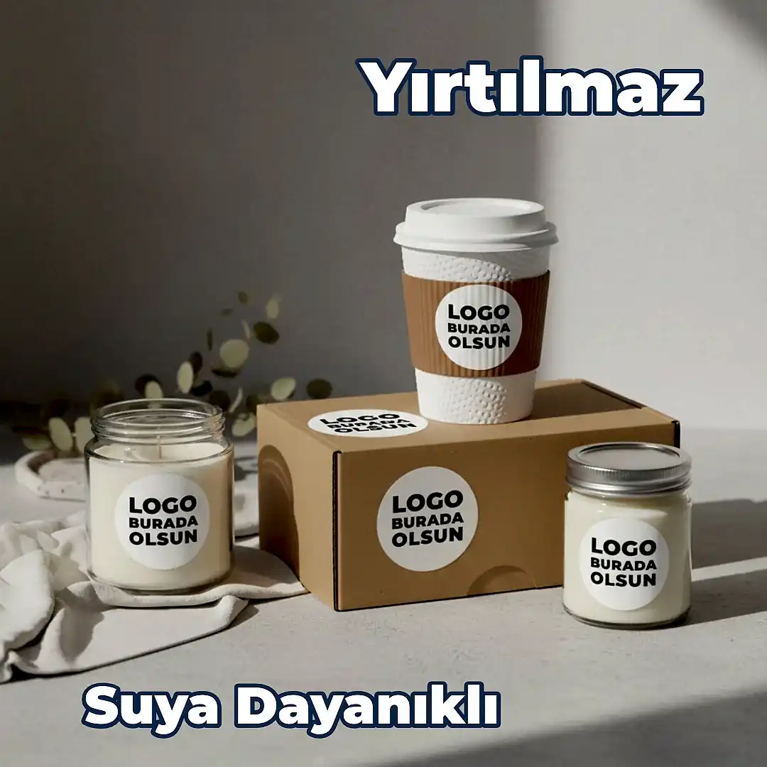 Sticker & Etiket Baskı | Yuvarlak · Suya Dayanıklı · Özelleştirilebilir