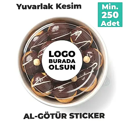 Al-Götür Sticker | Yuvarlak Kesim 4–5 cm Paket Servis Etiketi - Ürün Önizleme | onaylabastir