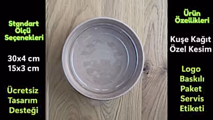 Paket Servis Sticker | Logo Baskılı Dikdörtgen Gıda Ambalaj Etiketi