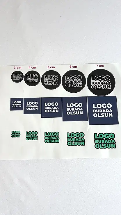 Sticker & Etiket Baskı | Kare · Suya Dayanıklı · Özelleştirilebilir