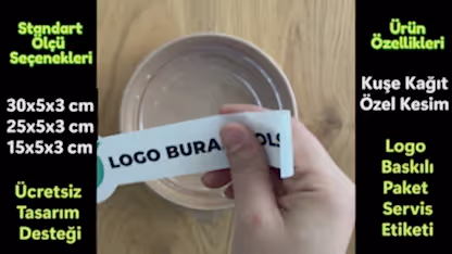 Gıda Ambalaj Etiketi | Özel Kesim & Logo Baskılı sticker