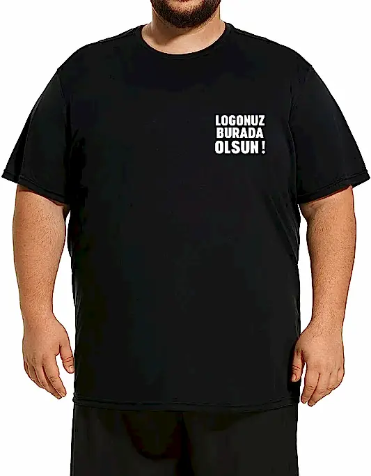 Büyük Boy T-shirt - Siyah (Özelleştirilebilir) - Ürün Önizleme | istetisort