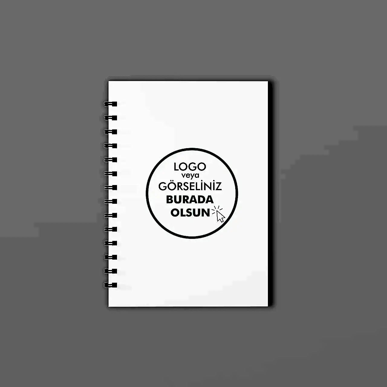 Kuşe Metal Spiralli Defter - Özel Baskılı