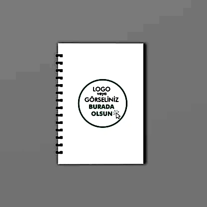 Kuşe Metal Spiralli Defter - Özel Baskılı