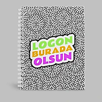 Kuşe Metal Spiralli Defter - Özel Baskılı