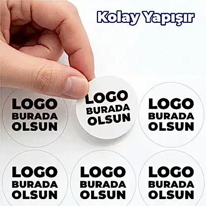 Al-Götür Sticker | Yuvarlak Kesim 4–5 cm Paket Servis Etiketi - Görünüm 6 | onaylabastir